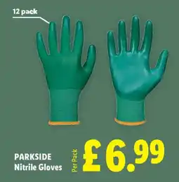 Lidl Parkside Nitrile Gloves offer
