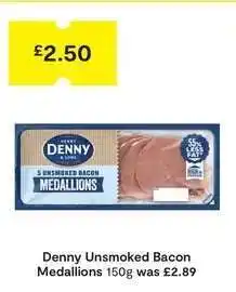 SuperValu Denny Unsmoked Bacon Medallions offer