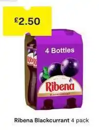 SuperValu Ribena Blackcurrant 4 pack offer