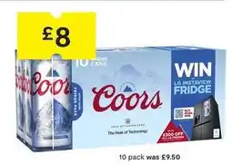 SuperValu Coors 10 pack offer