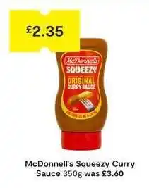 SuperValu McDonnell's Squeezy Curry Sauce 350g offer