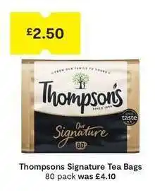 SuperValu Thompsons Signature Tea Bags offer