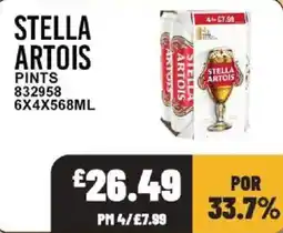 Bestway Stella artois pints offer