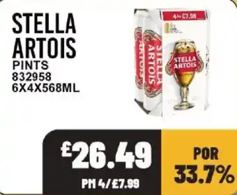 Bestway Stella artois pints offer