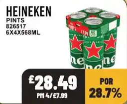 Bestway Heineken pints offer