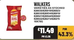 Bestway Walkers ready salted offer