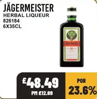 Jagermeister herbal liqueur