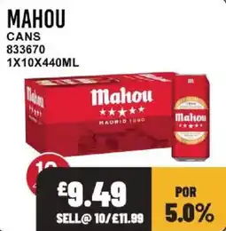 Bestway Mahou cans offer