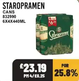 Bestway Staropramen cans offer