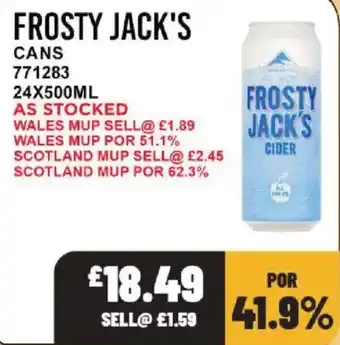 Bestway Frosty Jack's cider offer