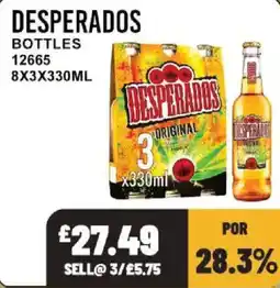 Bestway Desperados bottles offer