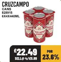 Bestway Cruzcampo cans offer