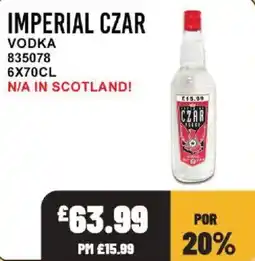 Bestway Imperial czar vodka offer
