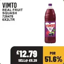 Bestway Vimto real fruit squash offer