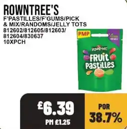 Bestway Rowntree's fruit pastilles offer