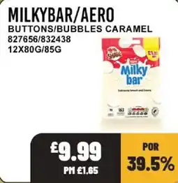 Bestway Milkybar aero buttons/bubbles caramel offer