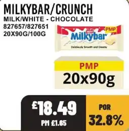 Bestway Milkybar crunch milk/white chocolate offer