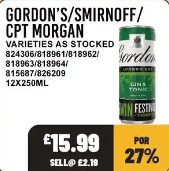 Gordon's gin & tonic