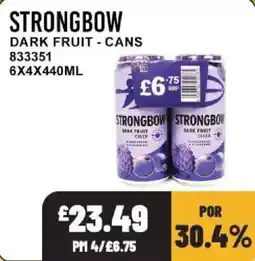 Bestway Strongbow dark fruit cider offer