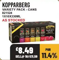 Bestway Kopparberg variety pack offer