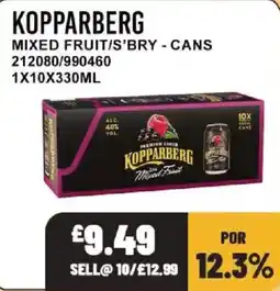 Bestway Kopparberg mixed fruit s'bry offer