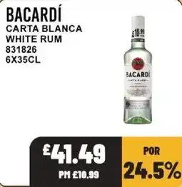 Bestway Bacardi carta blanca white rum offer
