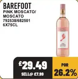 Bestway Barefoot pink moscato offer