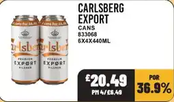Bestway Carlsberg export cans offer