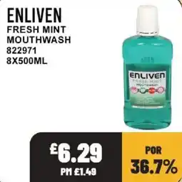 Bestway Enliven fresh mint mouthwash offer