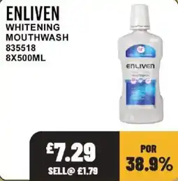 Bestway Enliven whitening mouthwash offer