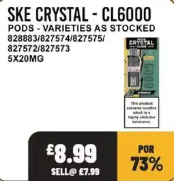 Bestway Ske crystal pods offer