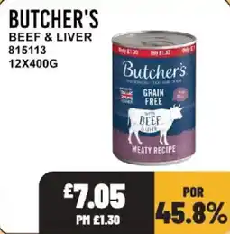 Bestway Butcher's beef & liver offer