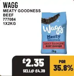 Bestway Wagg meaty goodness beef offer