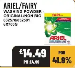 Bestway Ariel fairy washing powder original non bio offer