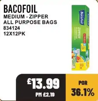 Bestway Bacofoil medium zipper all purpose bags offer