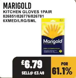 Bestway Marigold kitchen gloves offer