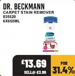 Bestway Dr. Beckmann carpet stain remover offer