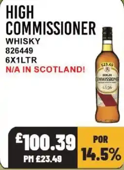 Bestway High commissioner whisky offer