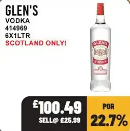 Bestway Glen's vodka offer