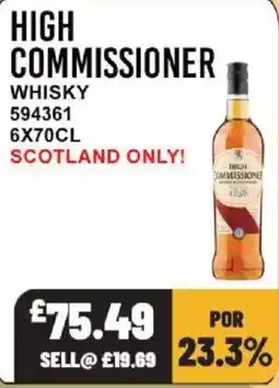 Bestway High commissioner whisky offer