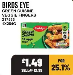 Bestway Birds Eye green cuisine veggie fingers offer