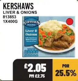 Bestway Kershaws liver & onions offer