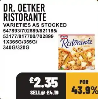 Bestway Dr. Oetker ristorante offer