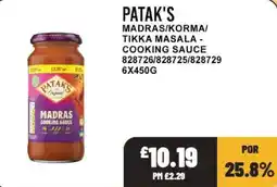 Bestway Patak's madras cooking sauce offer