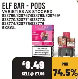 Bestway Elf bar - pods offer