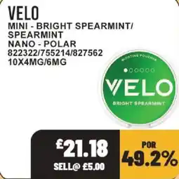 Bestway Velo bright spearmint offer