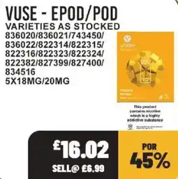 Bestway Vuse epod/pod offer