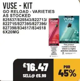 Bestway Vuse go reload kit offer