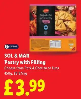Sol & Mar Pastry with Filling