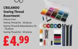 Lidl Crelando sewing thread assortment offer